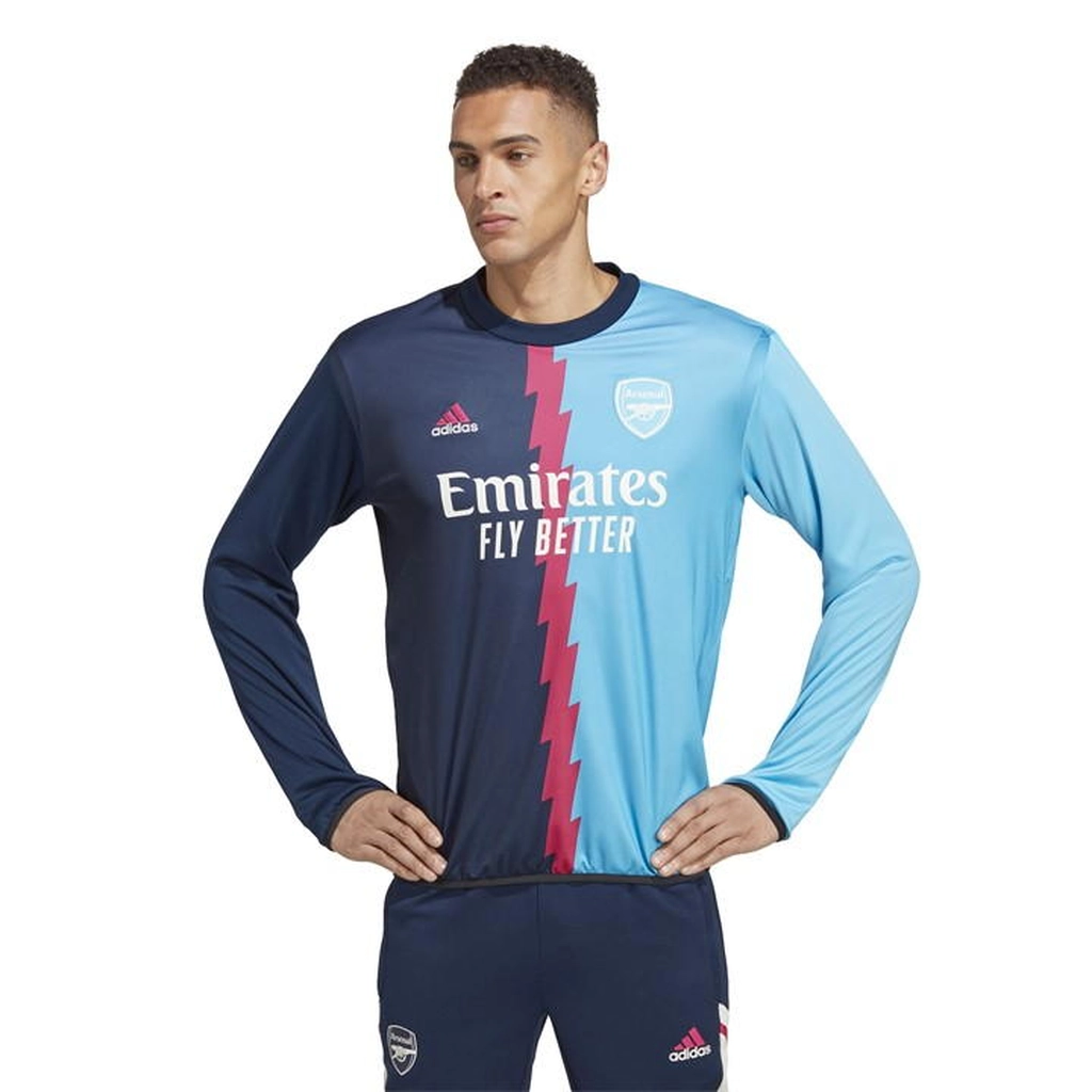 Adidas Originals Arsenal Pre Match Sweater 2022 2023 Adults - Blue